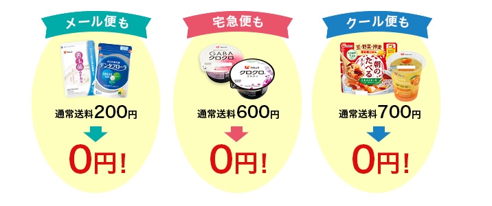 商品により、通常価格の約3%～約18%OFF！例えば「善玉菌のチカラEX (毎月1袋お届け)」の場合