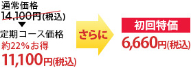 初回特価6,660円