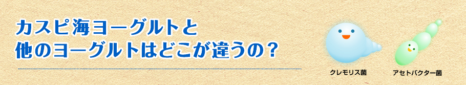 カスピ海ヨーグルトと他のヨーグルトはどこが違う？