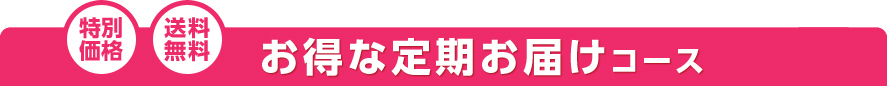 【特別価格&送料無料】お得な定期お届けコース