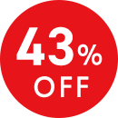 43%OFF