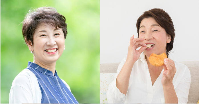 歯が20本以上あり、好きな物を何も気にせず食べていました!!!